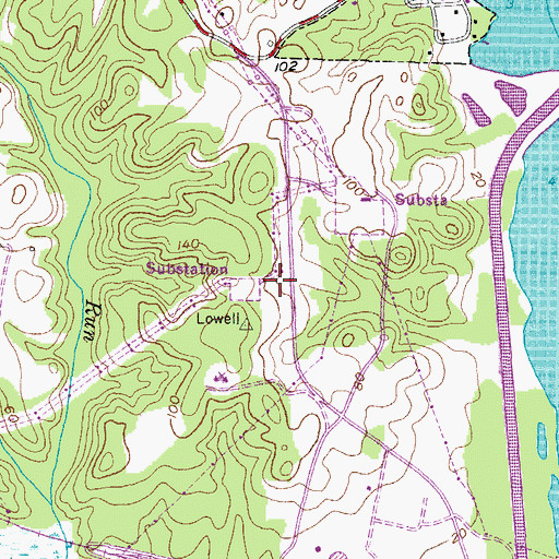 Topographic Map of Chalk Point Generating Sta Heliport, MD