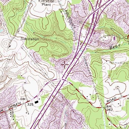 Topographic Map of Citizens Bank Headquarters Heliport, MD
