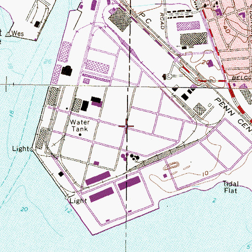 Topographic Map of Baltimore Municipal Airport (historical), MD