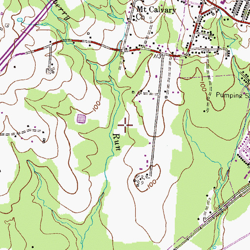 Topographic Map of WAMD-AM (Aberdeen), MD