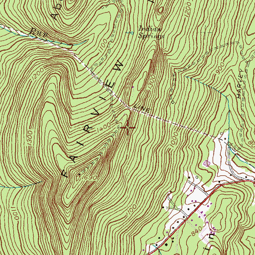 Topographic Map of WCRH-FM (Williamsport), MD
