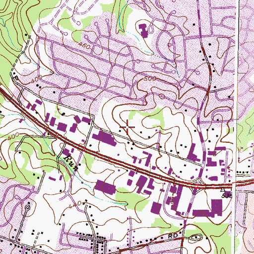 Topographic Map of WNUV-TV (Baltimore), MD