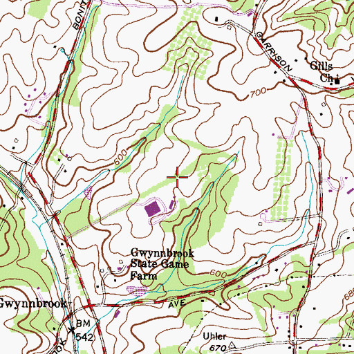 Topographic Map of WMPB-TV (Baltimore), MD