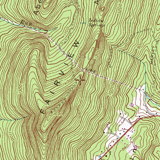 Topographic Map of WHAG-TV (Hagerstown), MD