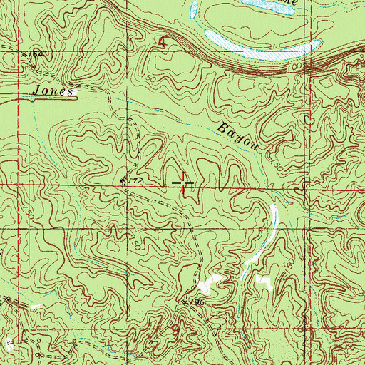 Topographic Map of Wilmington Oil and Gas Field, AR