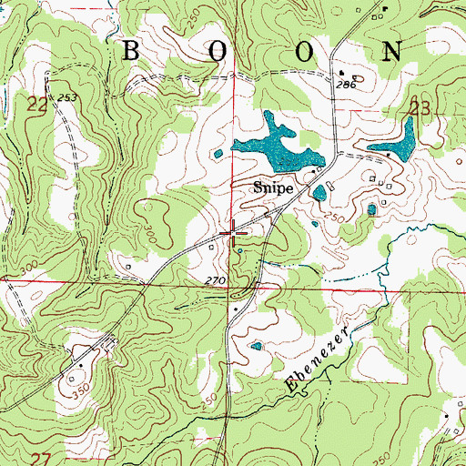 Topographic Map of Longview Church (historical), AR