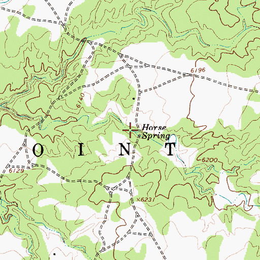 Topographic Map of Horse Spring, AZ