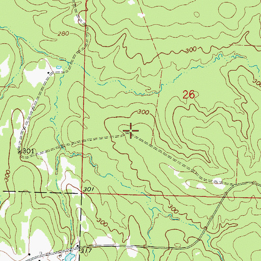 Topographic Map of Union Chapel (historical), AR