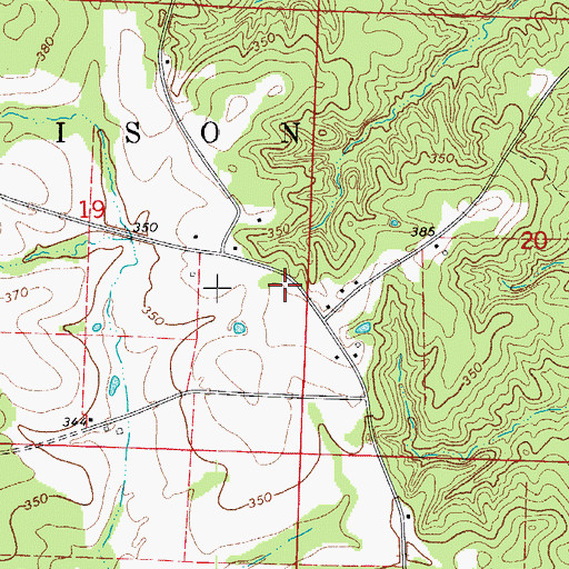 Topographic Map of Township of Harrison (historical), AR