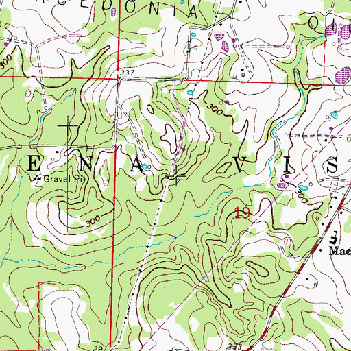 Topographic Map of Township of Buena Vista (historical), AR