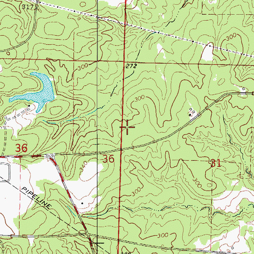 Topographic Map of Township of Calhoun (historical), AR