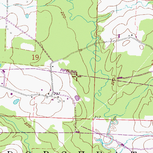 Topographic Map of Township of Dorcheat (historical), AR