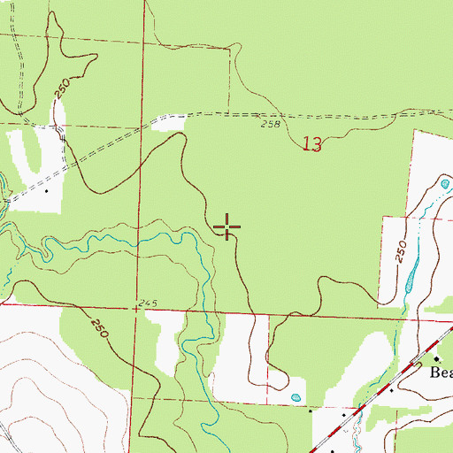 Topographic Map of Township of Georgia (historical), AR