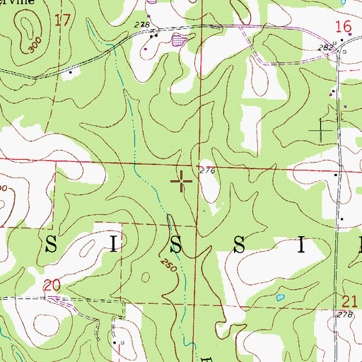 Topographic Map of Township of Mississippi (historical), AR