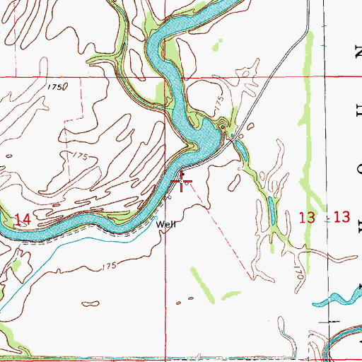 Topographic Map of Bay Plantation, AR
