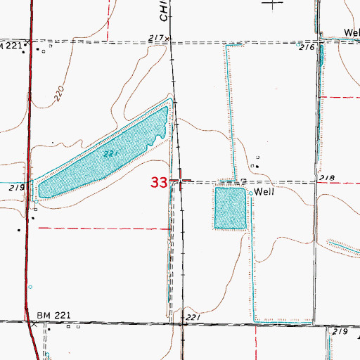 Topographic Map of Beecher (historical), AR
