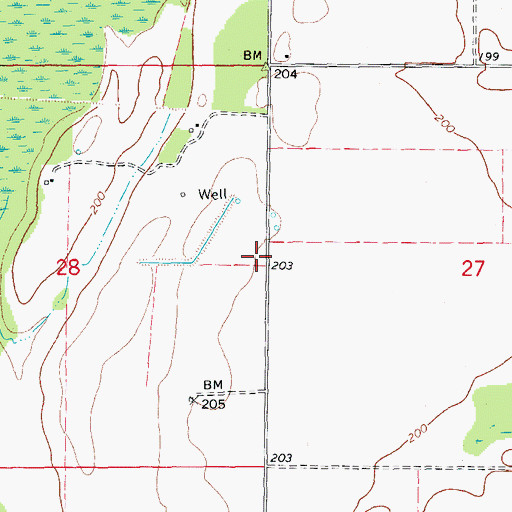 Topographic Map of Fairmount School (historical), AR