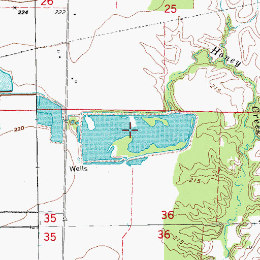 Topographic Map of Frakers Reservoir, AR