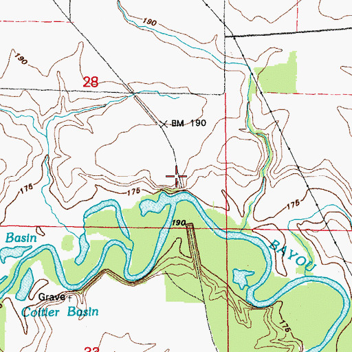 Topographic Map of Hunterton (historical), AR