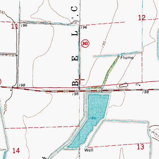 Topographic Map of Independence School (historical), AR