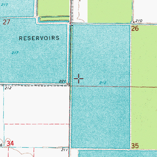 Topographic Map of Lost Island, AR