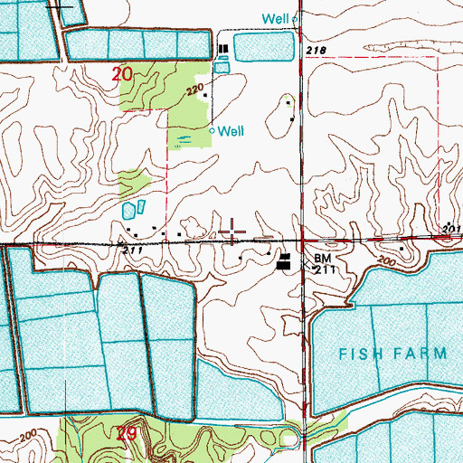 Topographic Map of McBy Church (historical), AR