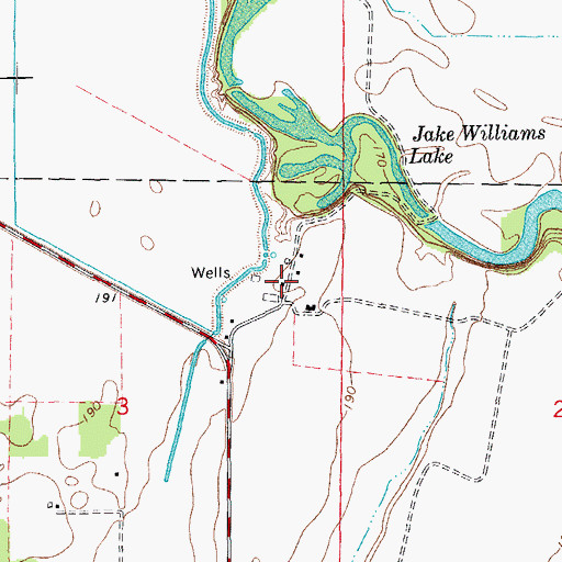 Topographic Map of Plunketts, AR