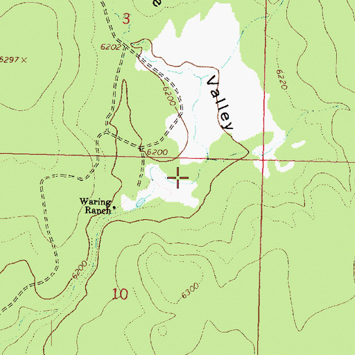 Topographic Map of Pine Valley, AZ