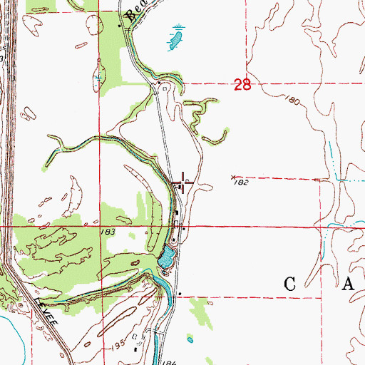 Topographic Map of Upper Surrounded Hill, AR
