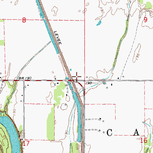 Topographic Map of Watson Church (historical), AR