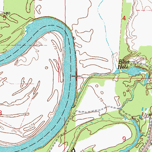 Topographic Map of Wilds Landing, AR