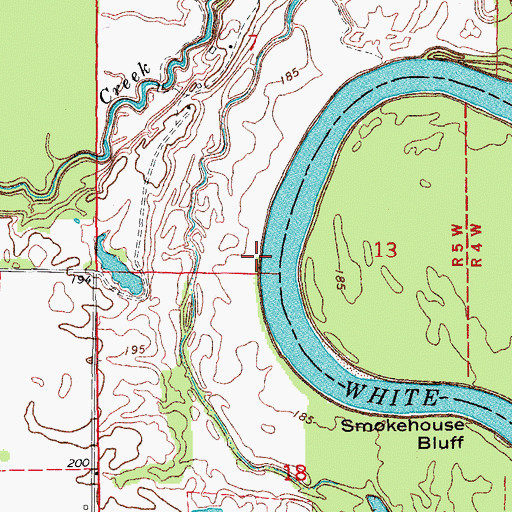 Topographic Map of Pankey Landing, AR