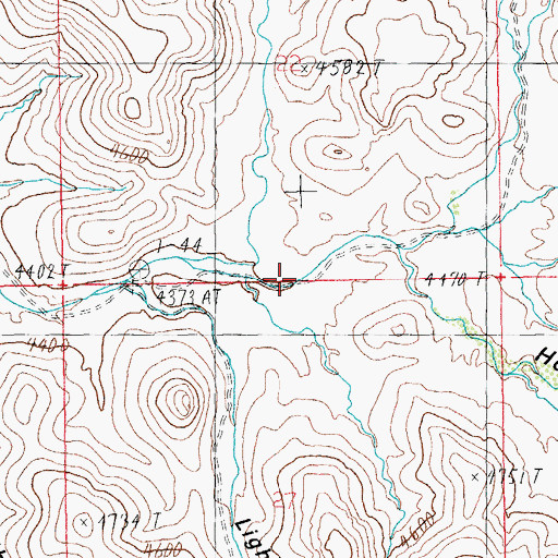 Topographic Map of Horsecamp Canyon, AZ