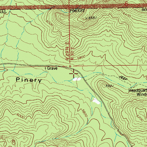 Topographic Map of Horsefall Canyon, AZ