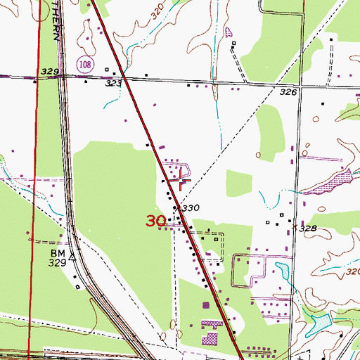 Topographic Map of First Church of the Nazarene, AR