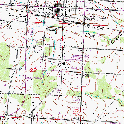 Topographic Map of Foremen Elementary School, AR