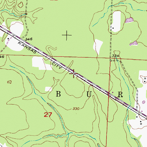 Topographic Map of Leidygate (historical), AR