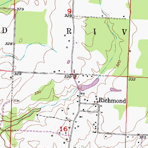 Topographic Map of School Number 4 (historical), AR