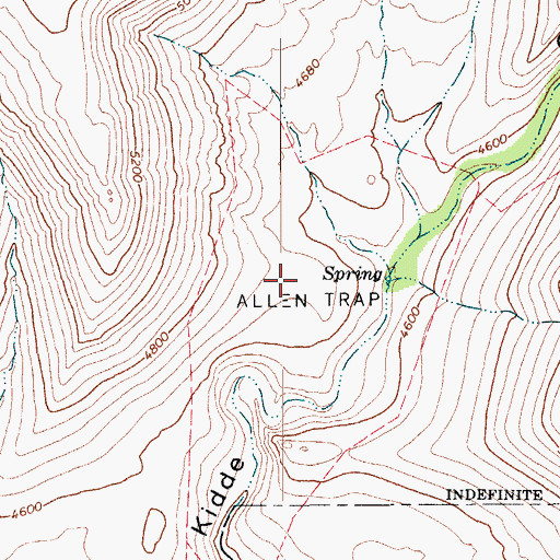 Topographic Map of Allen Trap, AZ