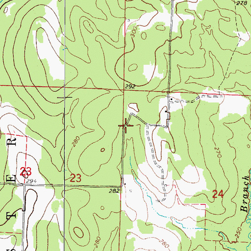 Topographic Map of Wilburn School (historical), AR