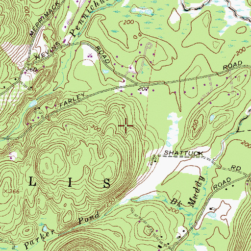 Topographic Map of Saint Francis School, MA