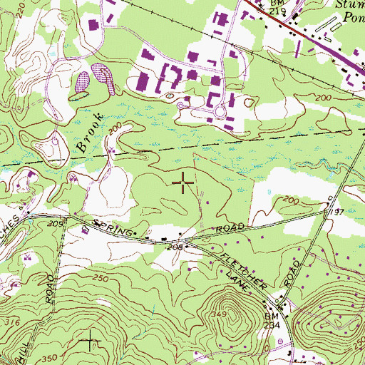 Topographic Map of Hosmer School, MA