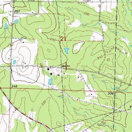 Topographic Map of Valley School (historical), AR