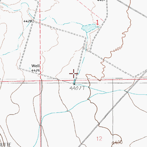 Topographic Map of Horton Creek, AZ