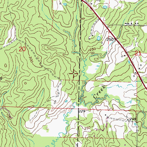 Topographic Map of Emerson Chapel (historical), AR