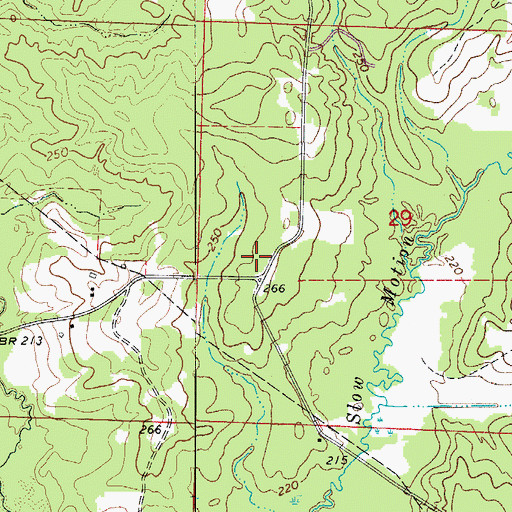 Topographic Map of Holly Grove School (historical), AR