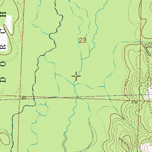 Topographic Map of Lecroys Ford, AR