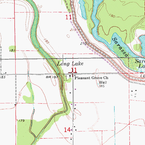 Topographic Map of Sarassa, AR