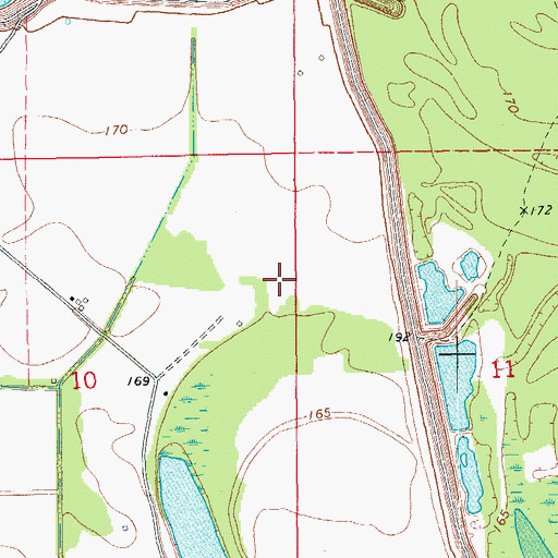 Topographic Map of South Bend Church Number 2 (historical), AR