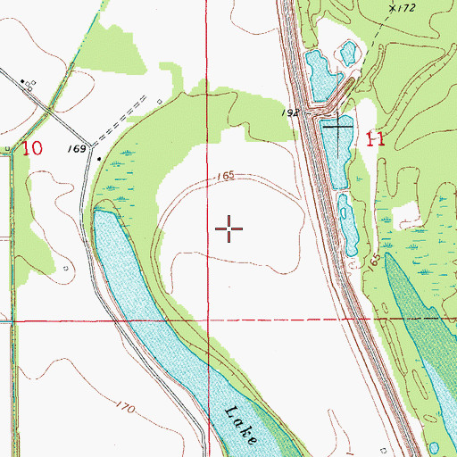 Topographic Map of South Bend (historical), AR